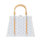 Goyard Saigon Mini Trunk Bag White