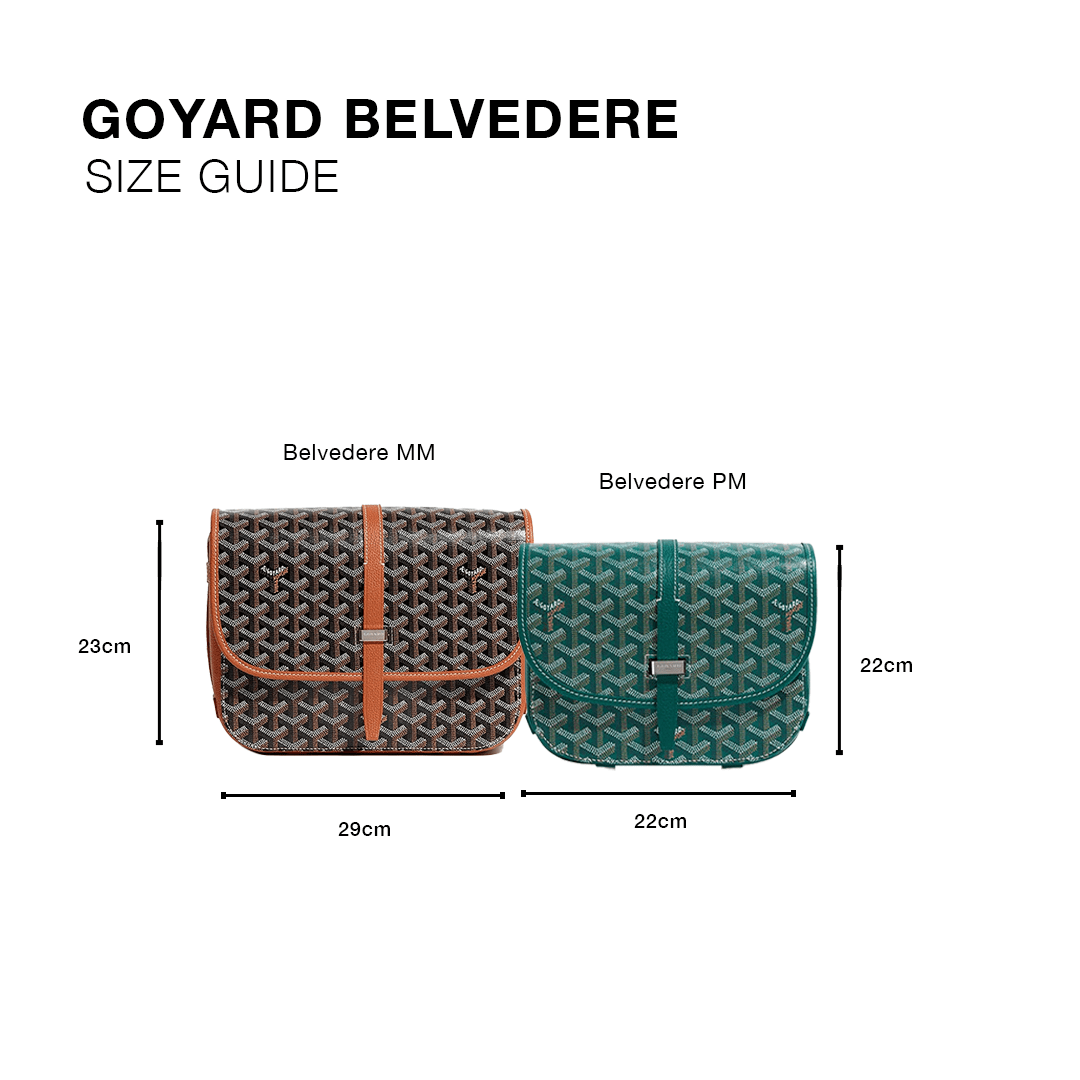 Goyard Goyardine Belvedere II Black PM Messenger Bag