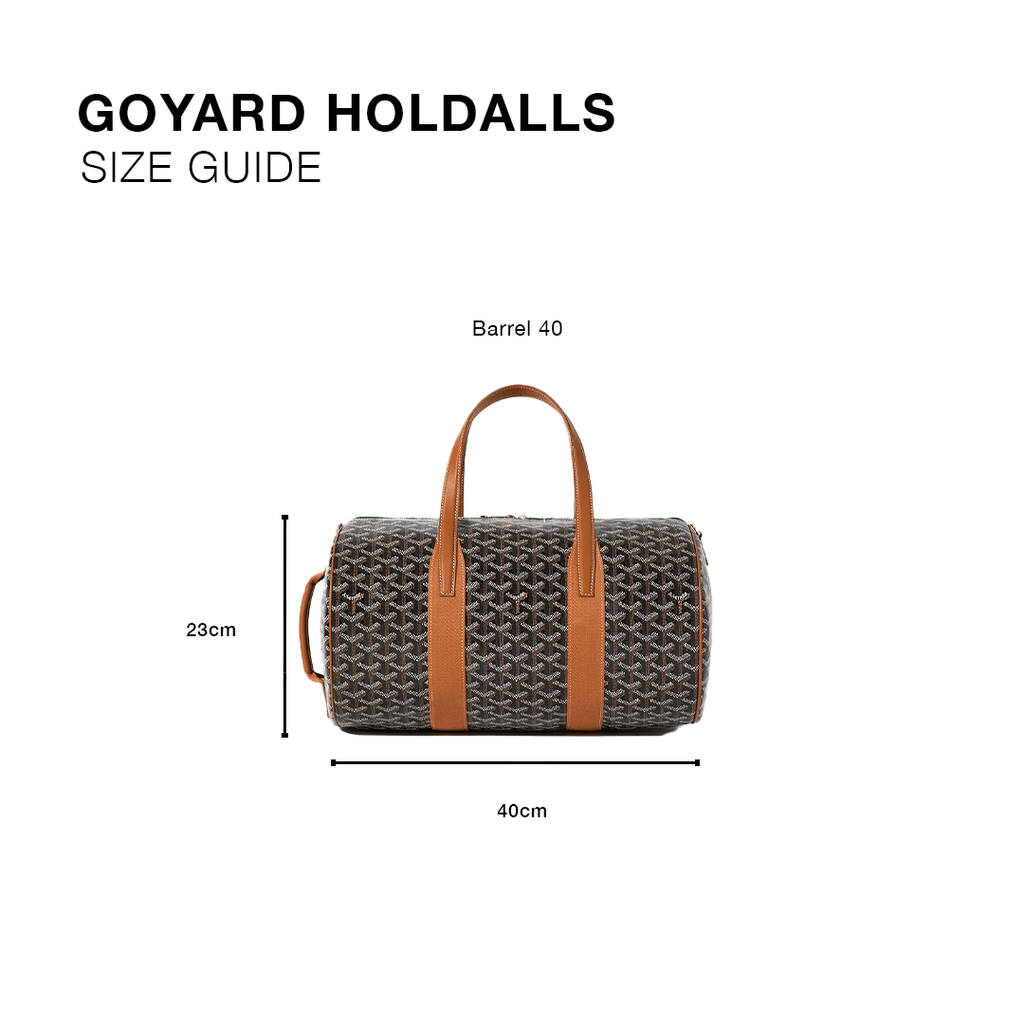 Goyard Barrel 40 Sports Bag Grey