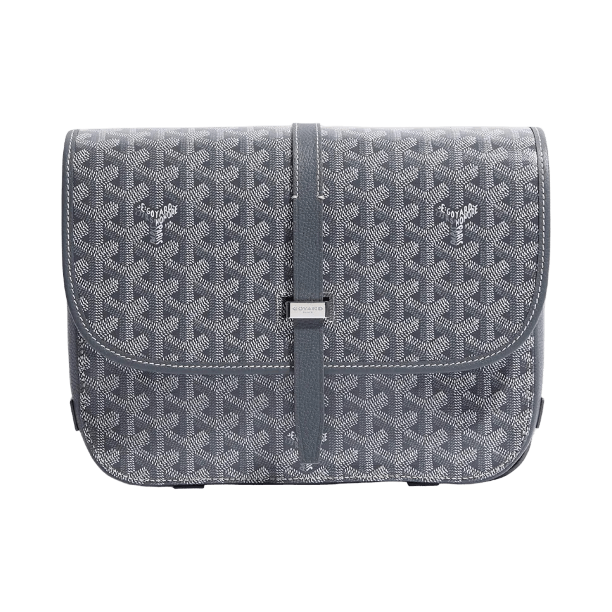 Goyard Goyardine Belvedere II Grey MM Messenger Bag
