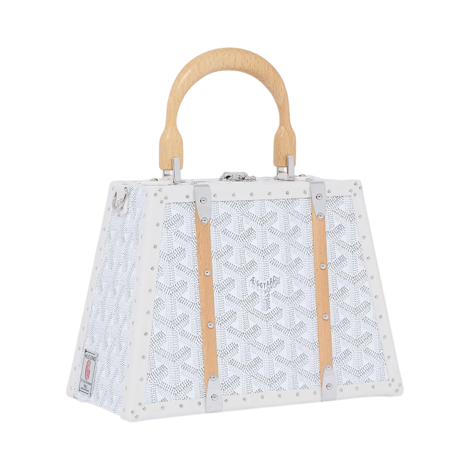 Goyard Saigon Mini Trunk Bag White