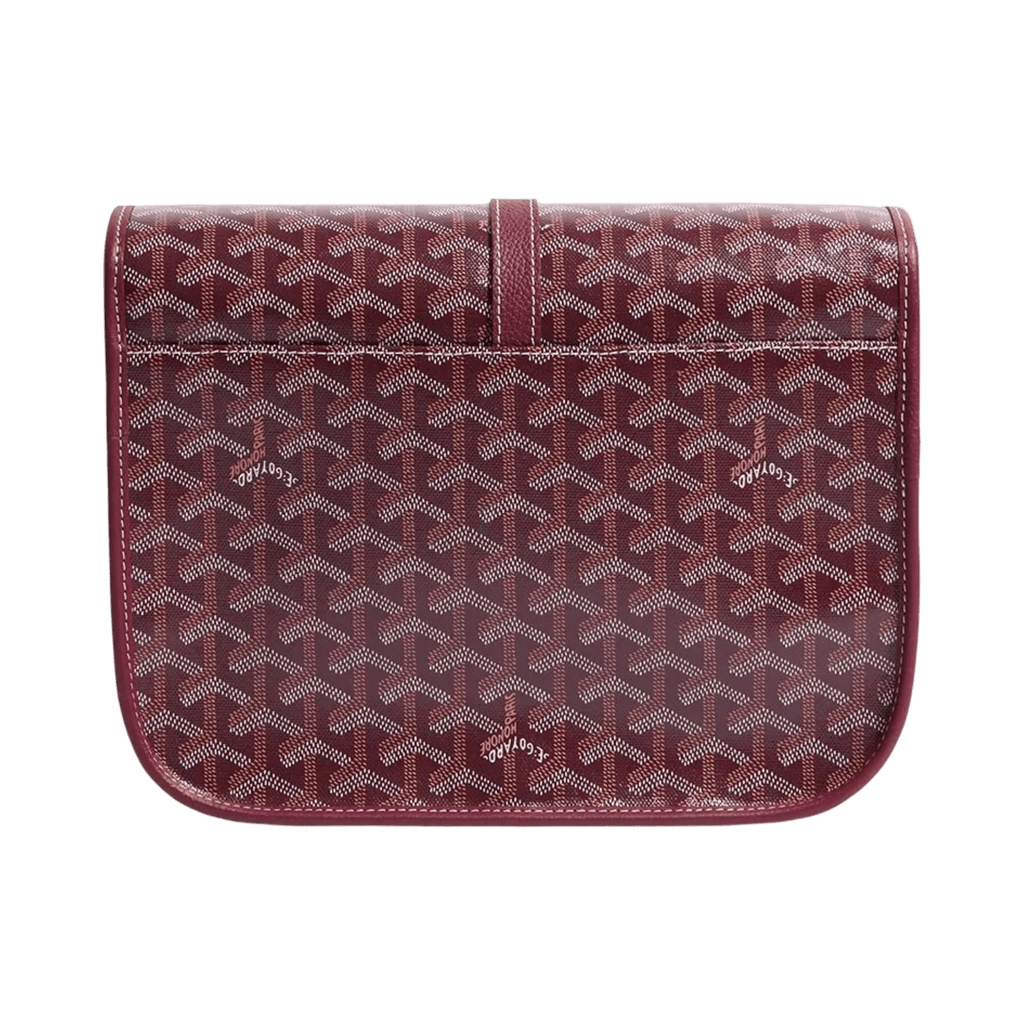 Goyard Goyardine Belvedere II Burgundy MM Messenger Bag