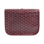 Goyard Goyardine Belvedere II Burgundy MM Messenger Bag