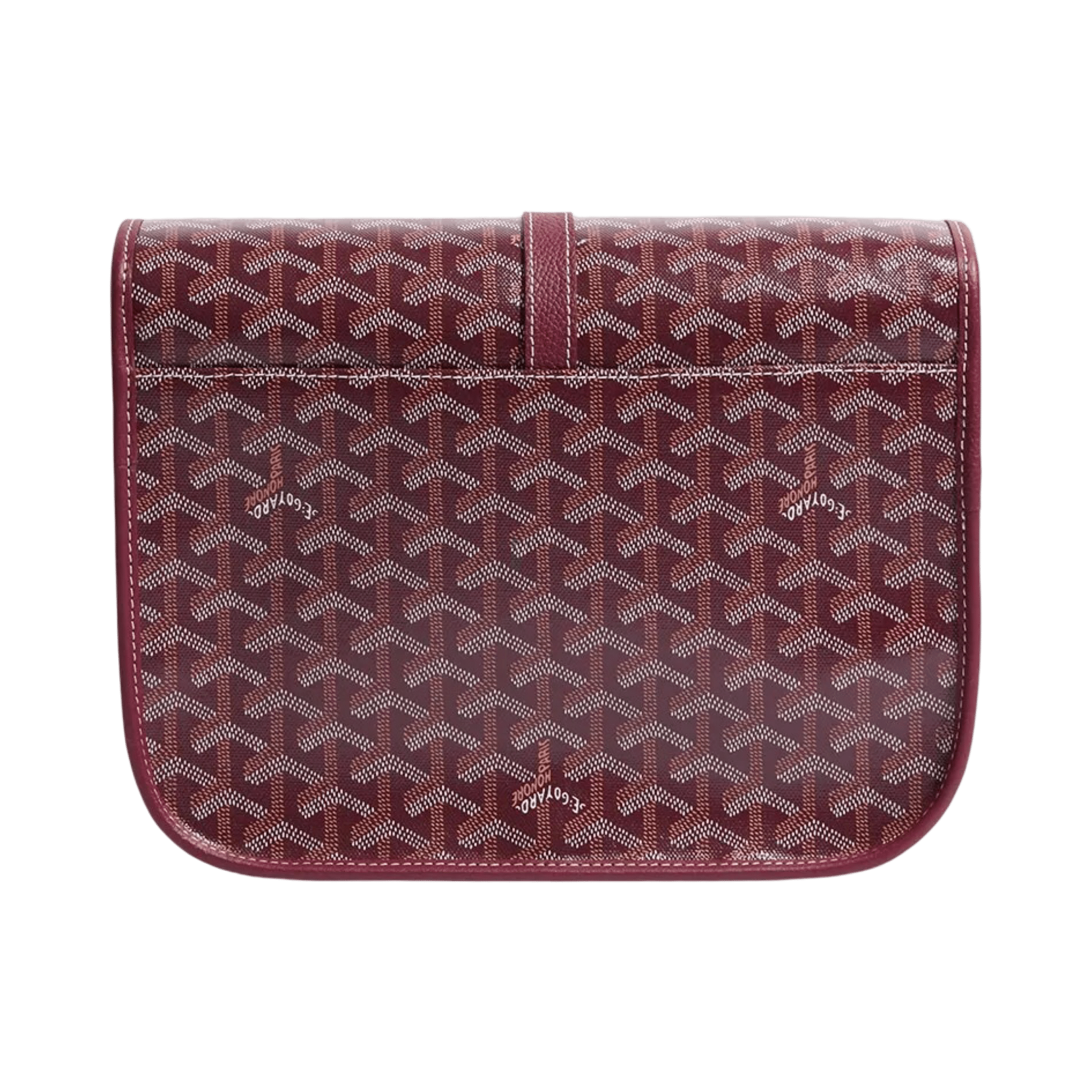 Goyard Goyardine Belvedere II Burgundy MM Messenger Bag