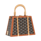 Goyard Saigon Mini Trunk Bag Black & Tan
