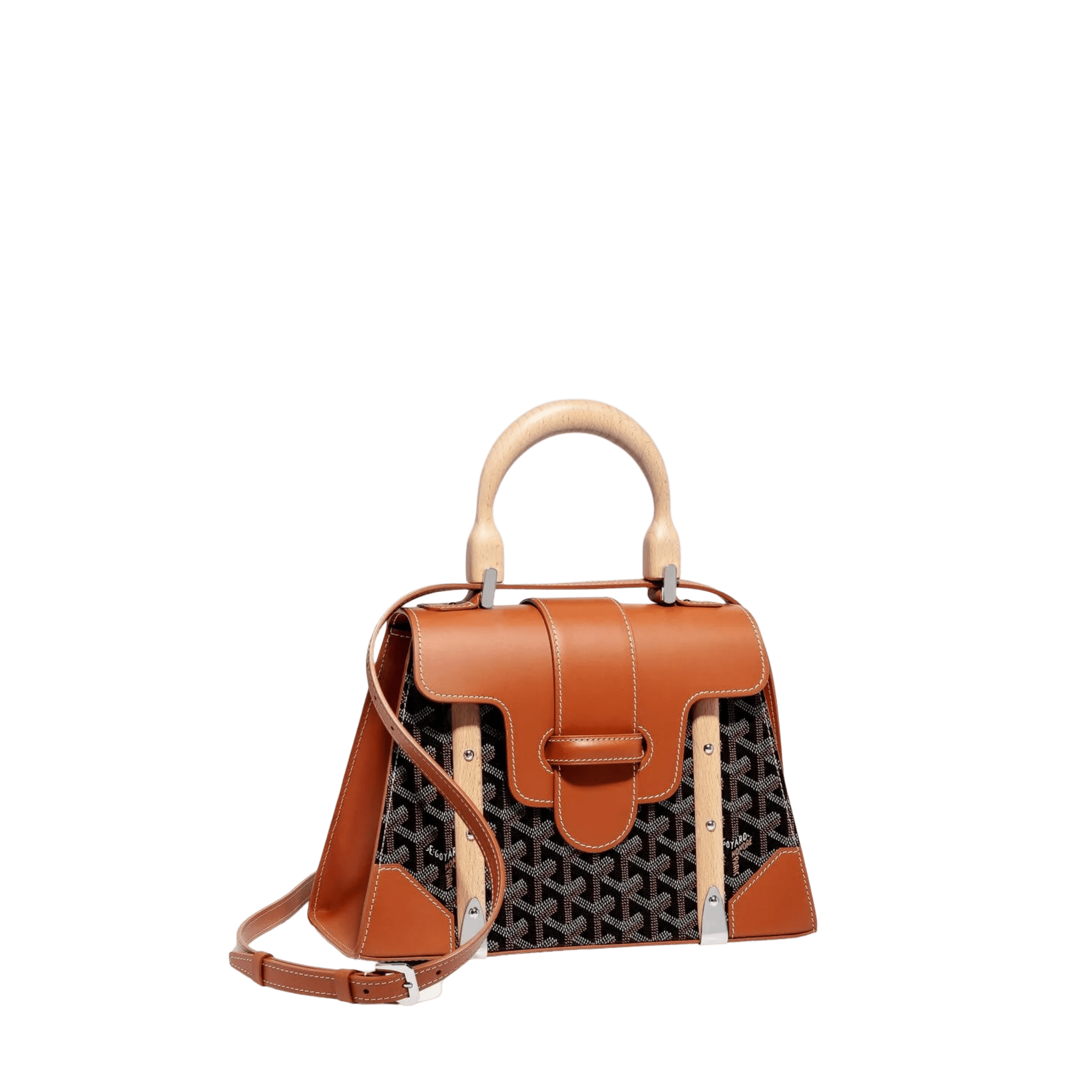 Goyard Saigon PM Bag Black Tan