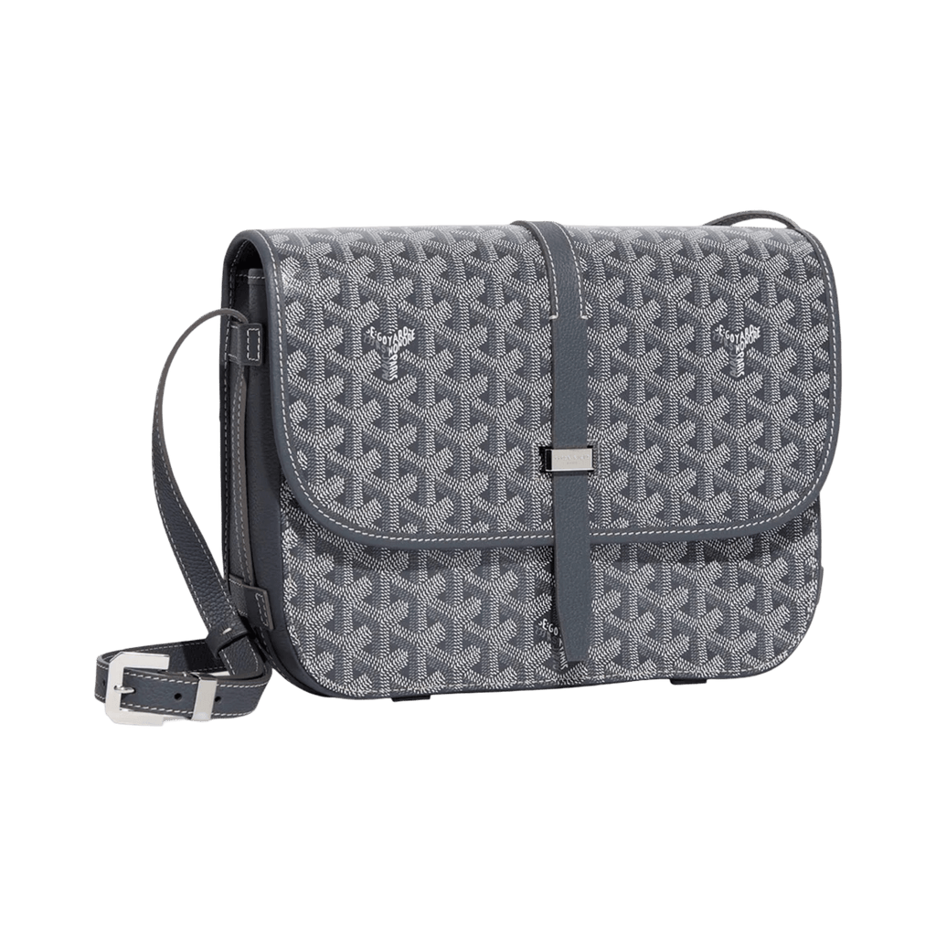 Goyard Goyardine Belvedere II Grey MM Messenger Bag