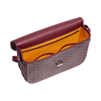 Goyard Goyardine Belvedere II Burgundy MM Messenger Bag