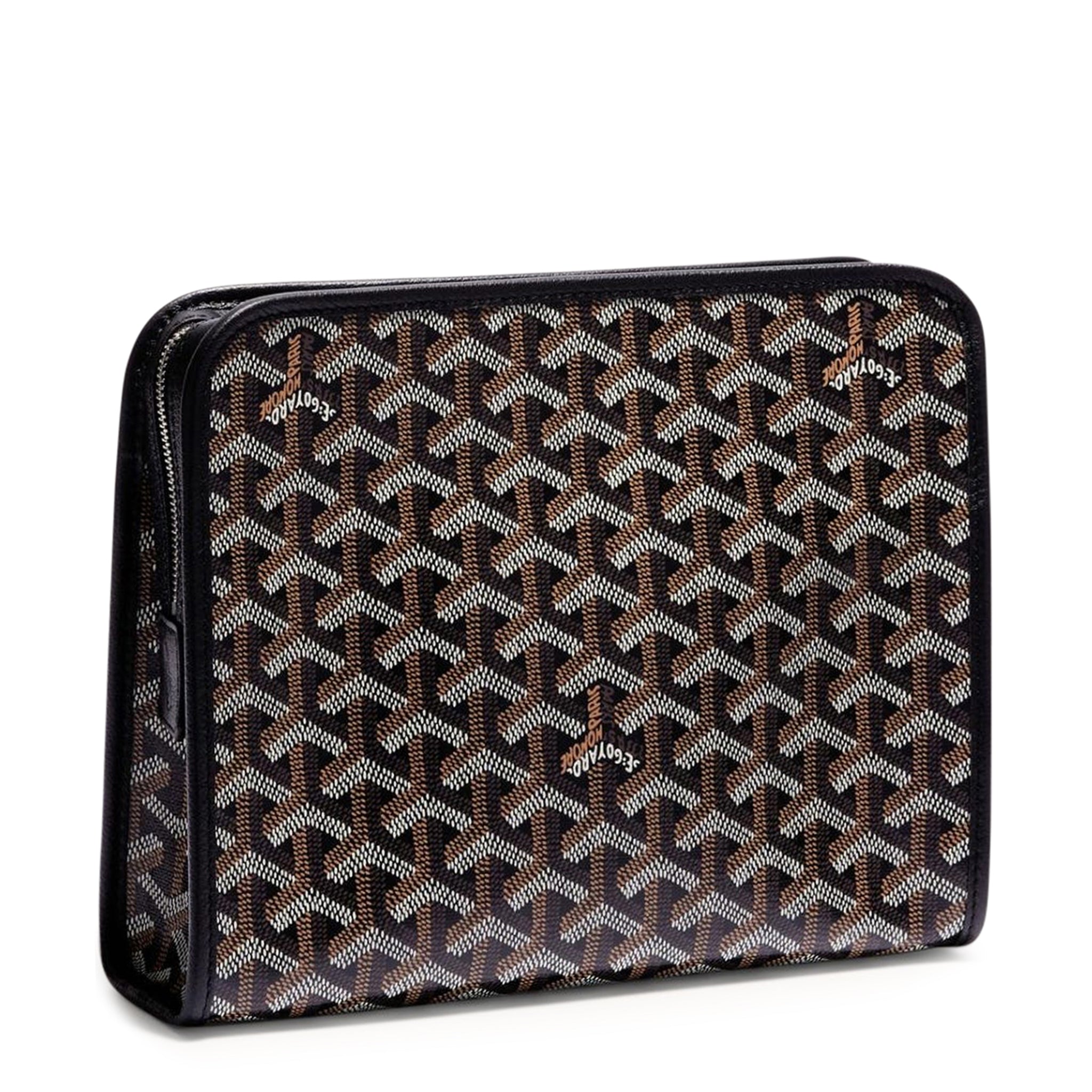 Image of Goyard Jouvence MM Black/Tan Washbag