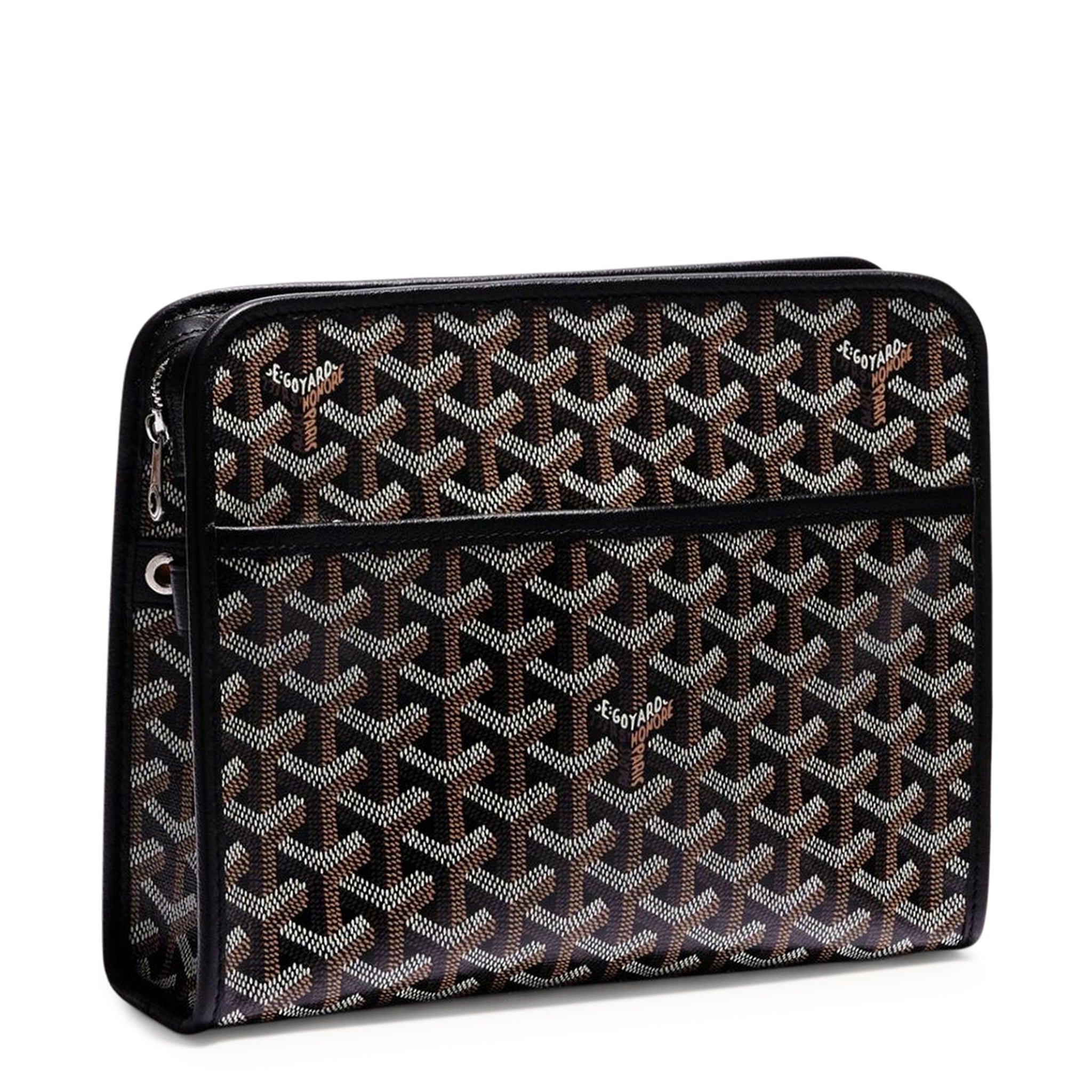 Image of Goyard Jouvence MM Black/Tan Washbag