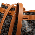 Goyard Petit Flot Bucket Bag Black Tan