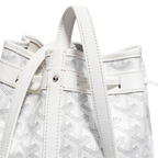 Goyard Petit Flot Bucket Bag White