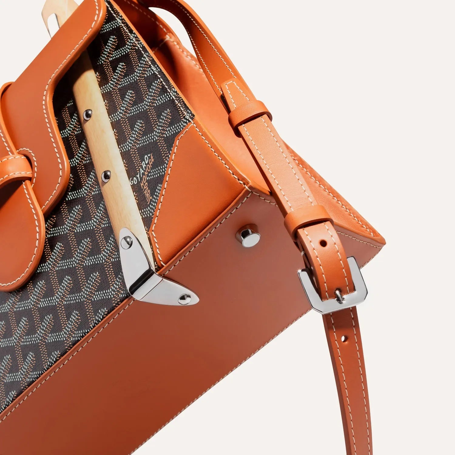 Goyard Saigon PM Bag Black Tan