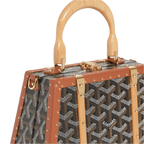 Goyard Saigon Mini Trunk Bag Black & Tan