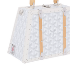 Goyard Saigon Mini Trunk Bag White