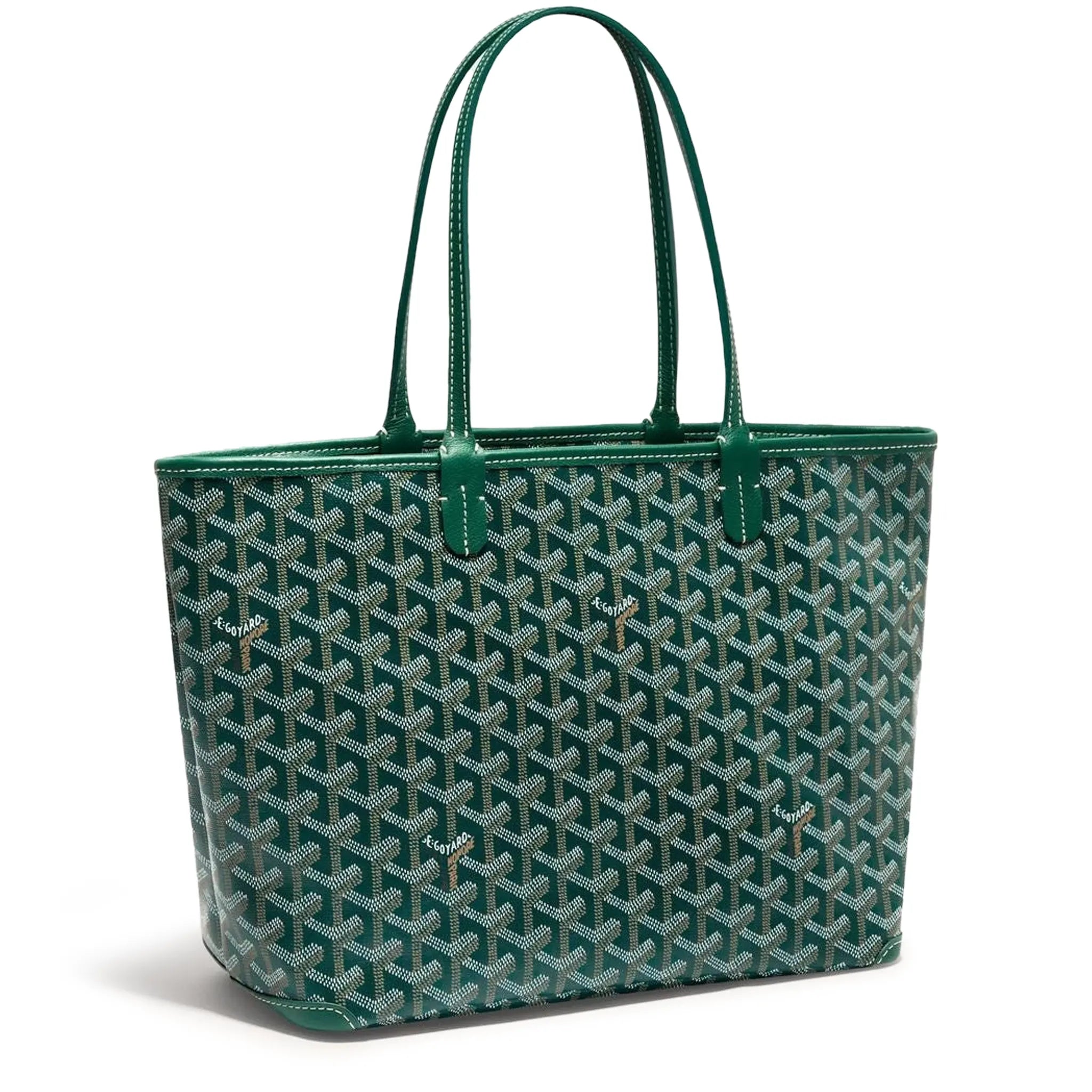 Front Side view of Goyard Artois PM Bag Green ARTOISPMLTY09CL09P
