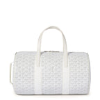 Front view of Goyard Barrel 40 Sports Bag White BARREL040TY50CL50P