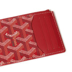 Detail view of Goyard Bourbon Zipped Red Card Holder BOURBOPMLTY01CL03P