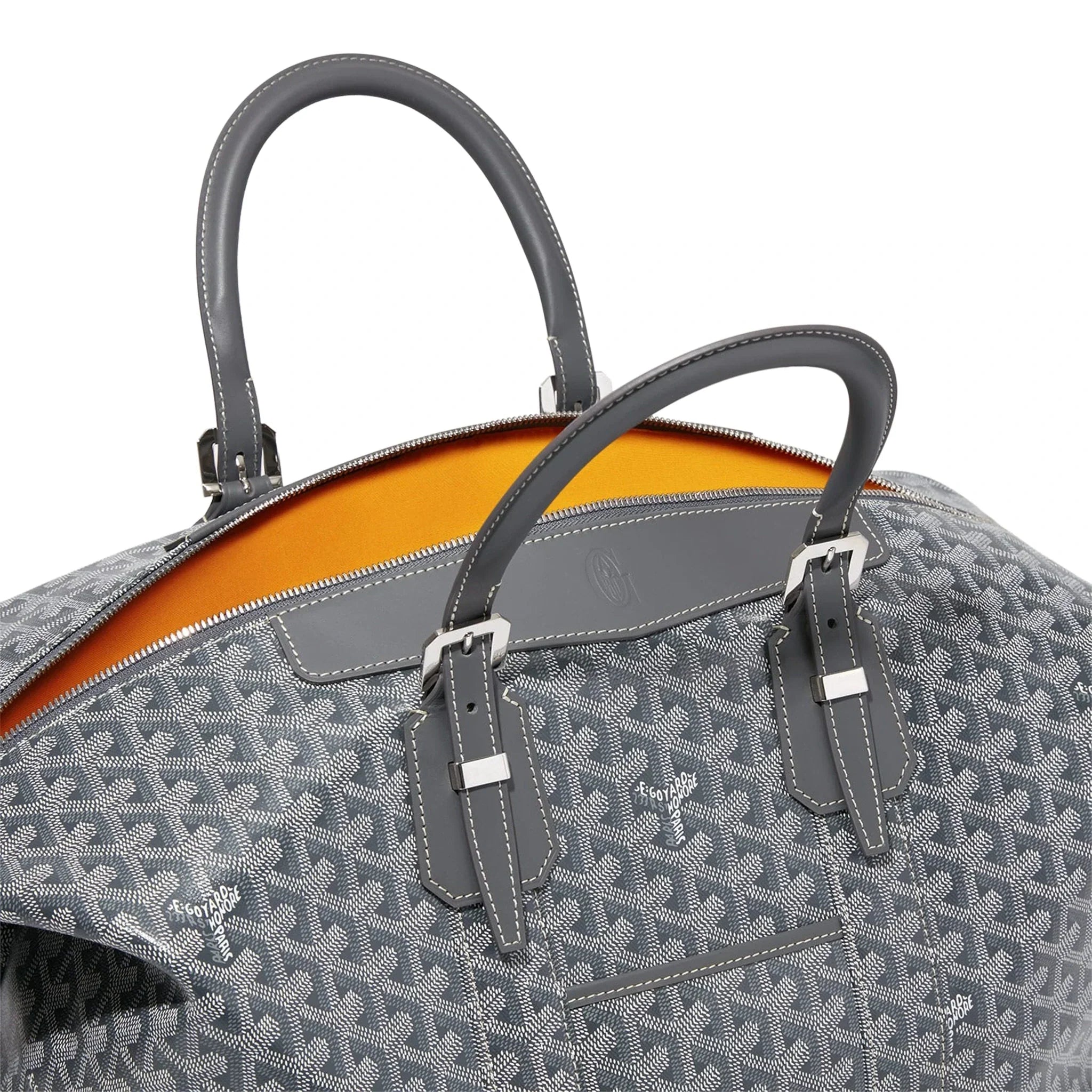 Handle open view of Goyard Bowling 45 Grey Bag BOWLIN045TY51CL51P