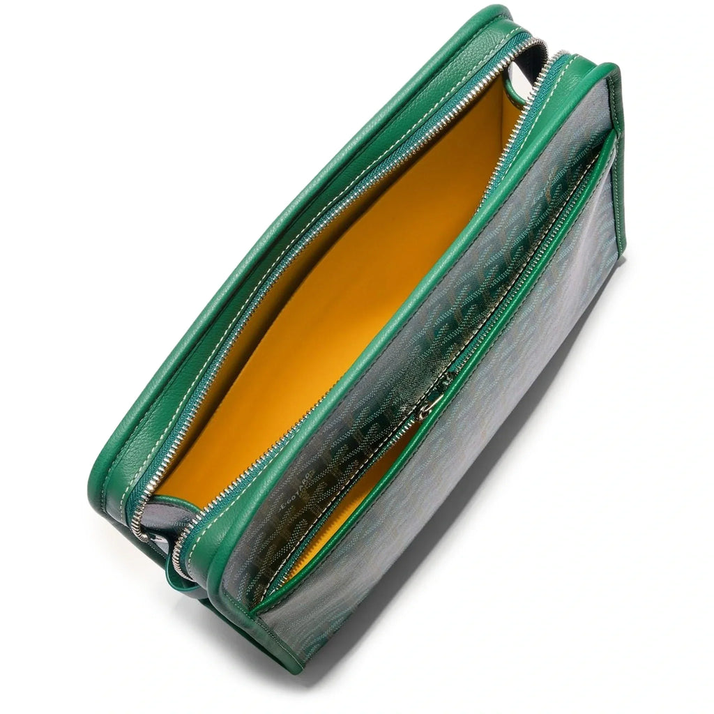 Top view of Goyard Jouvence GM Green Washbag JOUVENGMLTY09CL09P
