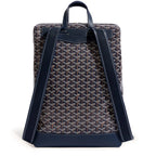 Back view of Goyard Navy Blue Cisalpin Backpack