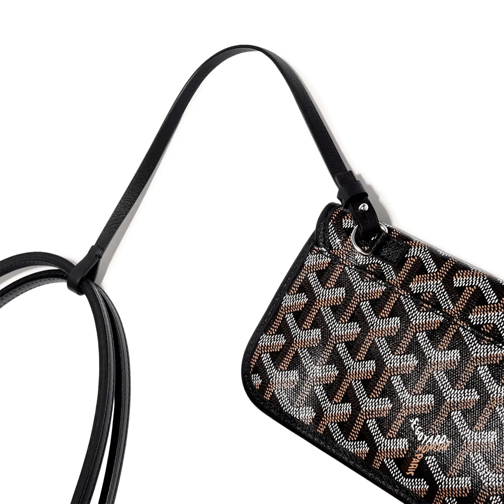 Detail view of Goyard Saint Louis PM Tote Bag Black STLOUIPMLTY01CL01P
