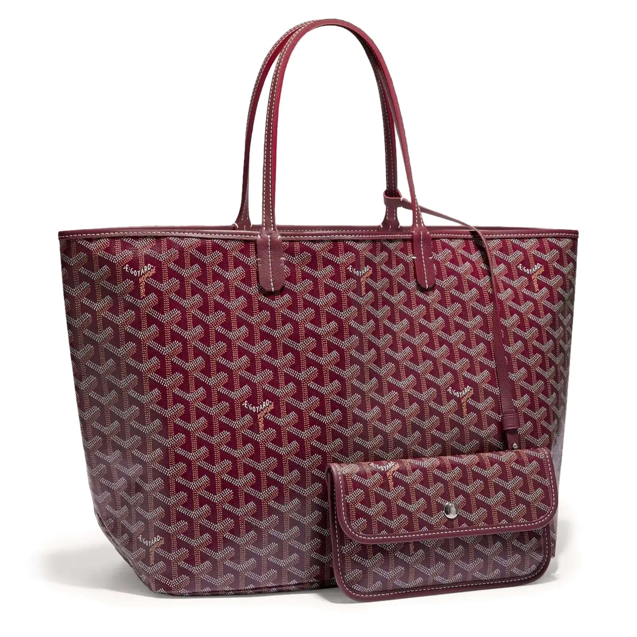 Pair view of Goyard Saint Louis PM Tote Bag Burgundy STLOUIPMLTY33CL33P