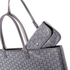 Detail view of Goyard Saint Louis PM Tote Bag Grey STLOUIPMLTY51CL51P