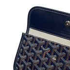 Detail view of Goyard Saint Louis PM Tote Bag Navy Blue STLOUIPMLTY12CL12P