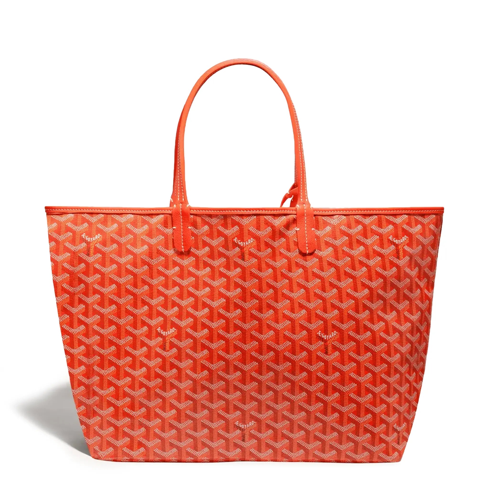 Front view of Goyard Saint Louis PM Tote Bag Orange STLOUIPMLTY07CL07P
