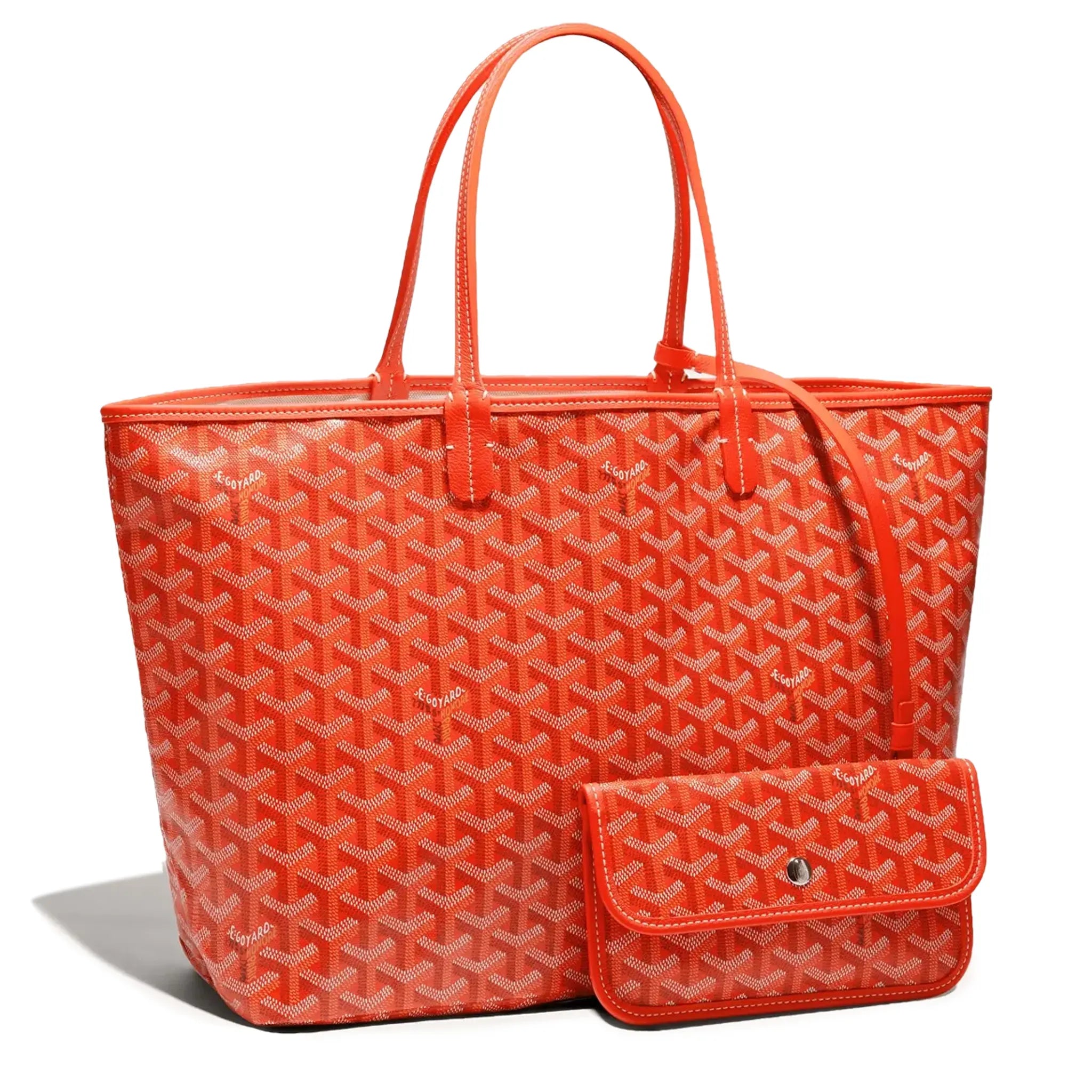 Pair view of Goyard Saint Louis PM Tote Bag Orange STLOUIPMLTY07CL07P