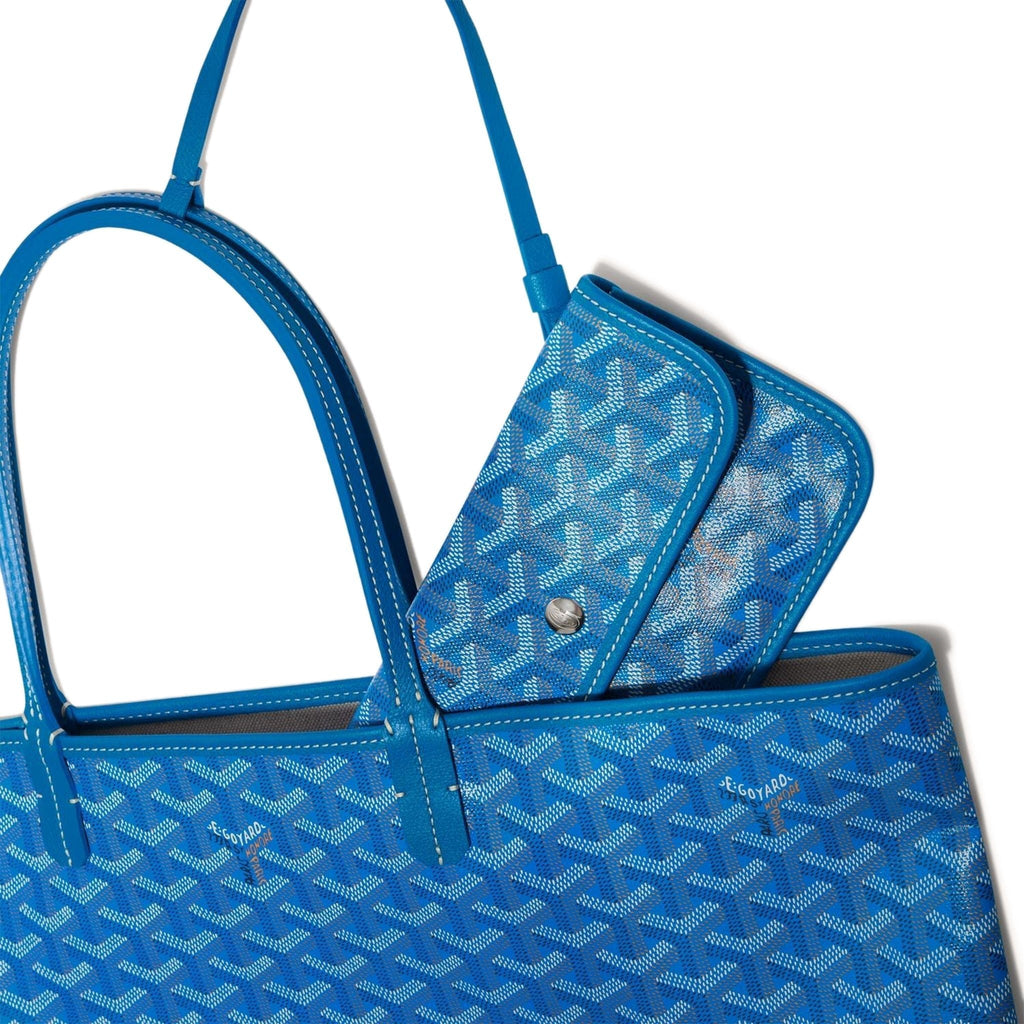 Poch view of Goyard Saint Louis PM Tote Bag Sky Blue STLOUIPMLTY10CL10P