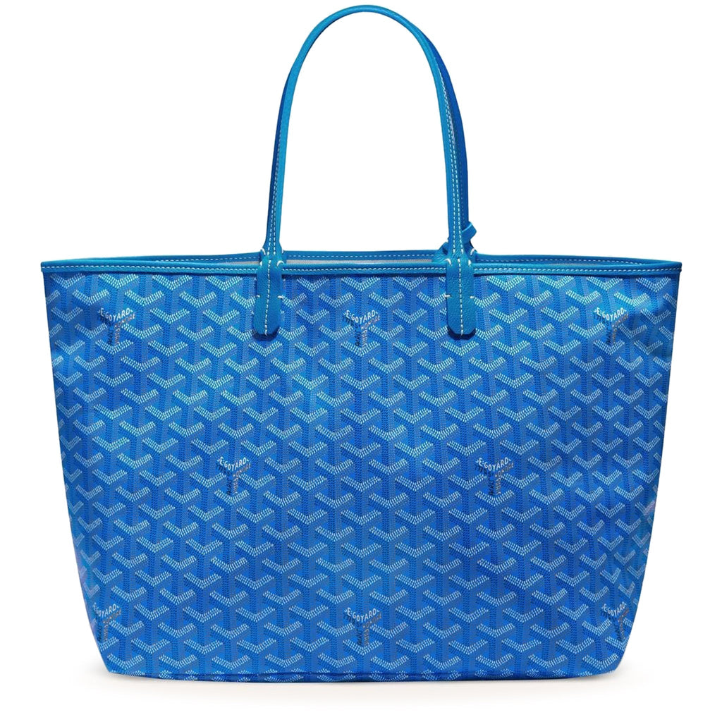Front view of Goyard Saint Louis PM Tote Bag Sky Blue STLOUIPMLTY10CL10P