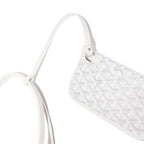 Detail view of Goyard Saint Louis PM Tote Bag White STLOUIPMLTY50CL50P