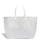 Front view of Goyard Saint Louis PM Tote Bag White STLOUIPMLTY50CL50P