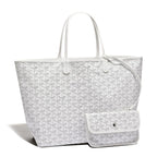 Pair view of Goyard Saint Louis PM Tote Bag White STLOUIPMLTY50CL50P