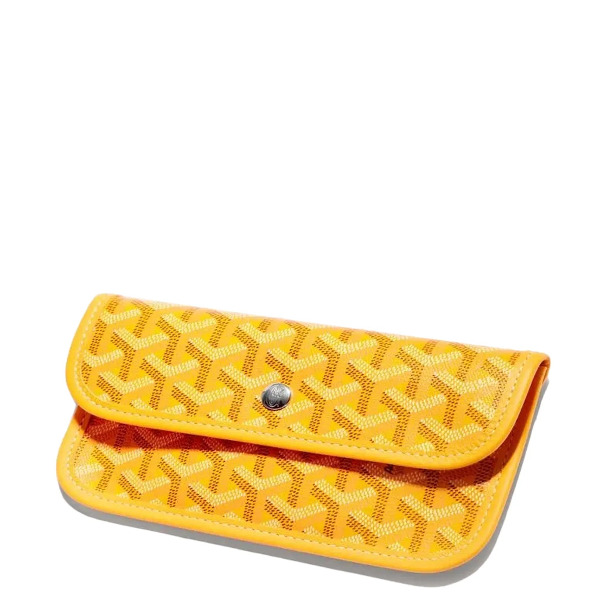 Side Bag view of Goyard Saint Louis PM Tote Bag Yellow STLOUIPMLTY08CL08P