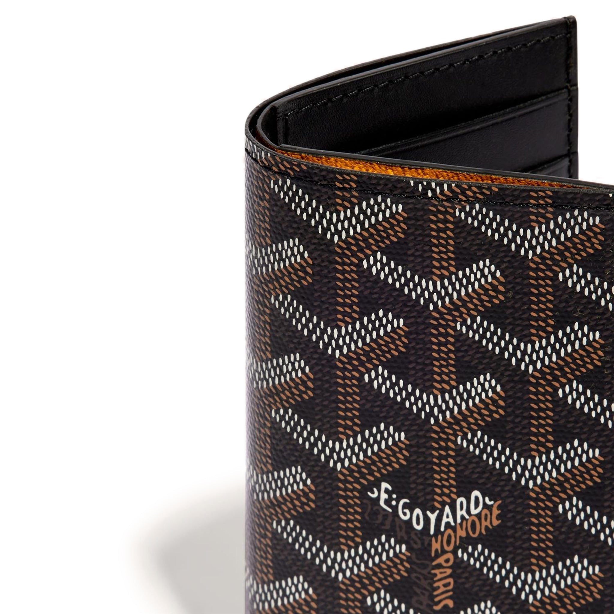 Detail view of Goyard Saint-Pierre Card Wallet Black STPIE2PMLTY01CL01P