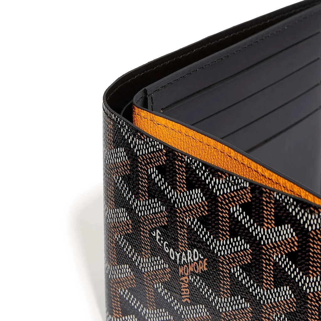 Detail view of Goyard Victoire Black Wallet VICTO8PMLTY01CL01X